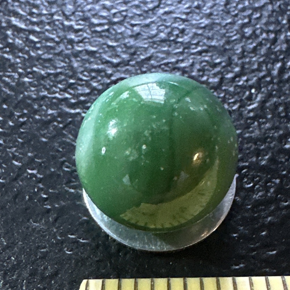 Vintage‎ Early Machine Made Marble Green White